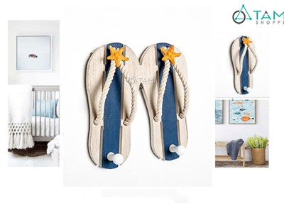 Móc treo đồ hình chiếc dép phong cách biển MTĐ-07